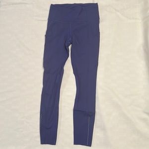 Blue lululemon 7/8 leggings